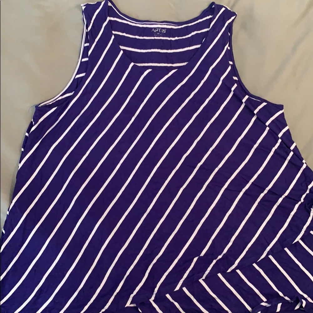 🗣LAST CHANCE! Blue/white double layered tank top